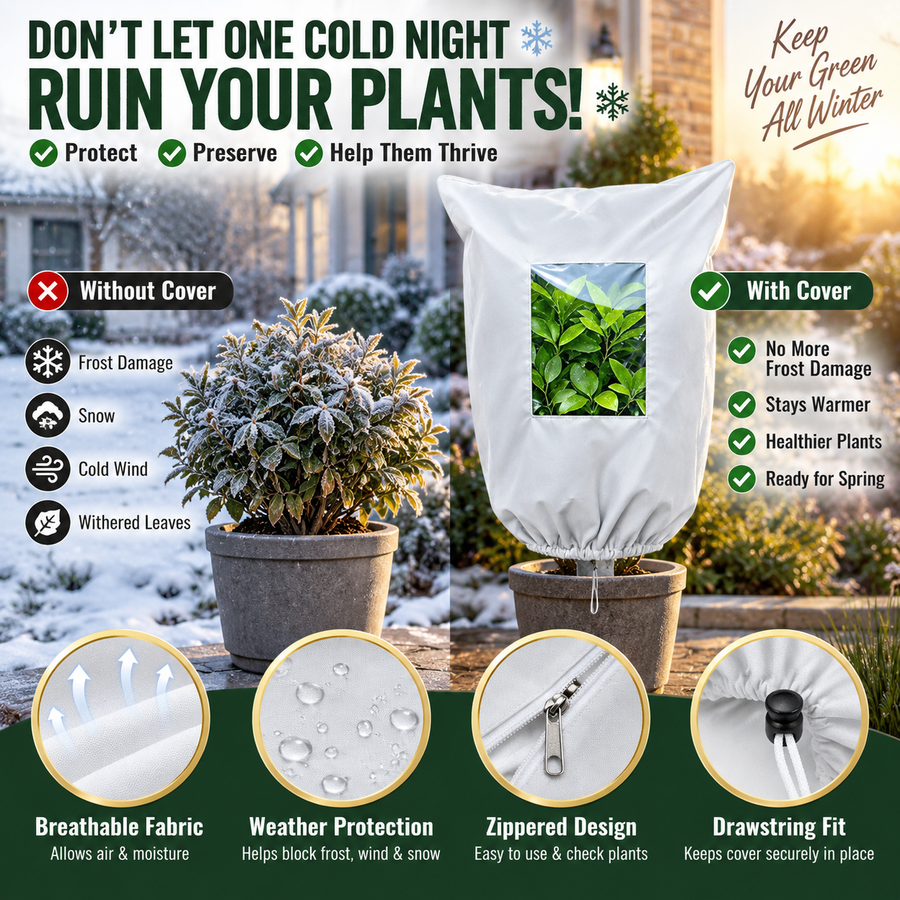 Frost cover size option