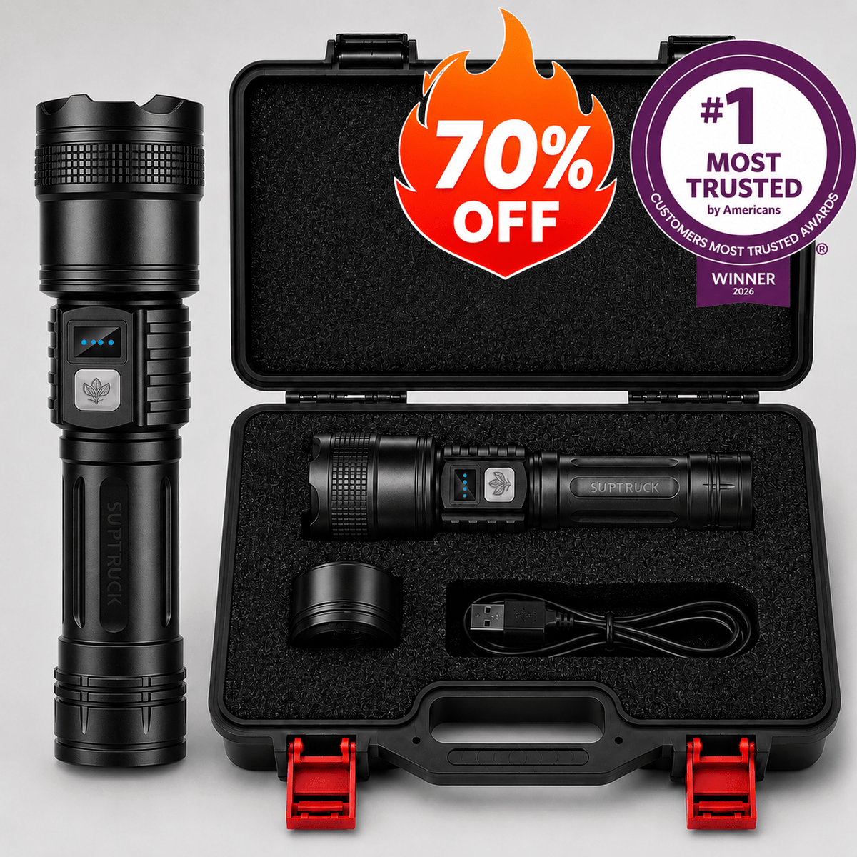 Cirevata™ Super Bright Ultimate Survival Flashlight