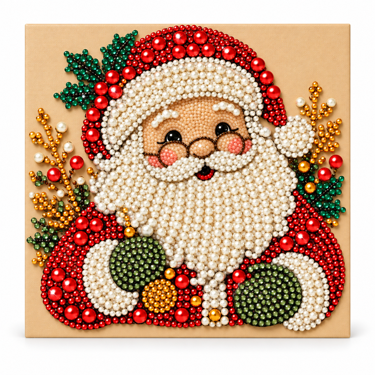 🎄 3D Christmas Diamond Painting Kit ✨ Santa DIY Holiday Decoration