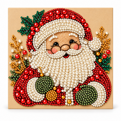 🎄 3D Christmas Diamond Painting Kit ✨ Santa DIY Holiday Decoration