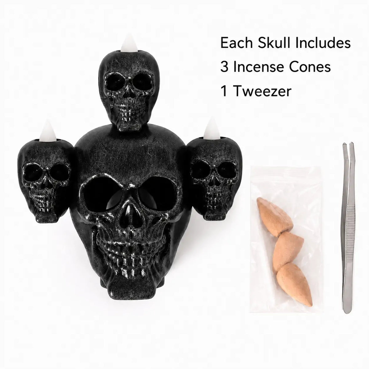 SpookyGlow Skull Incense Burner – Halloween Smoke Atmosphere Lamp