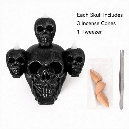 SpookyGlow Skull Incense Burner – Halloween Smoke Atmosphere Lamp