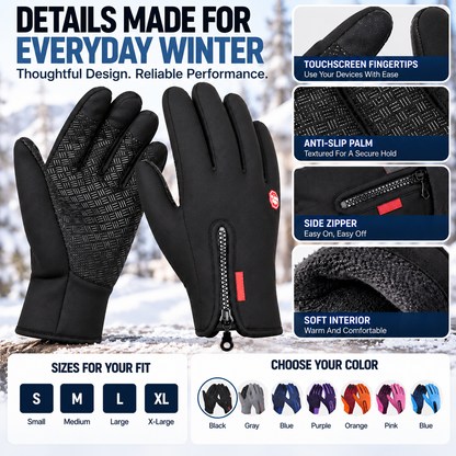 Waterproof Touchscreen Gloves for Outdoor Working