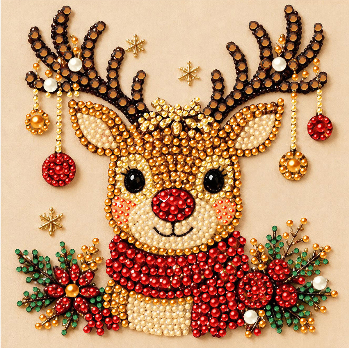 🎄 3D Christmas Diamond Painting Kit ✨ Santa DIY Holiday Decoration
