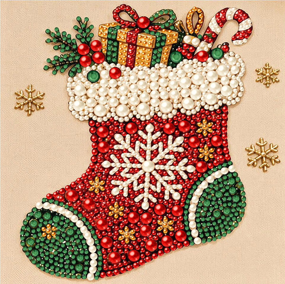 🎄 3D Christmas Diamond Painting Kit ✨ Santa DIY Holiday Decoration