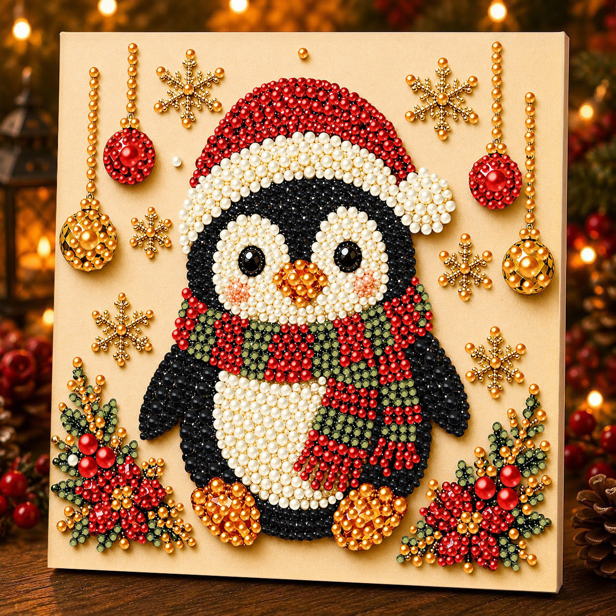 🎄 3D Christmas Diamond Painting Kit ✨ Santa DIY Holiday Decoration
