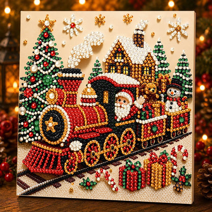 🎄 3D Christmas Diamond Painting Kit ✨ Santa DIY Holiday Decoration