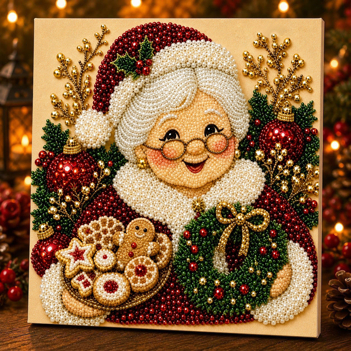 🎄 3D Christmas Diamond Painting Kit ✨ Santa DIY Holiday Decoration