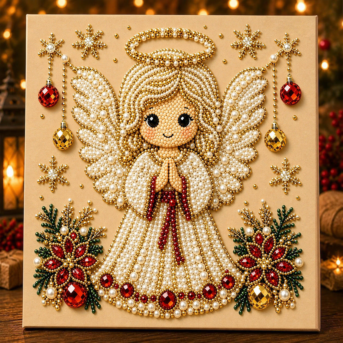🎄 3D Christmas Diamond Painting Kit ✨ Santa DIY Holiday Decoration