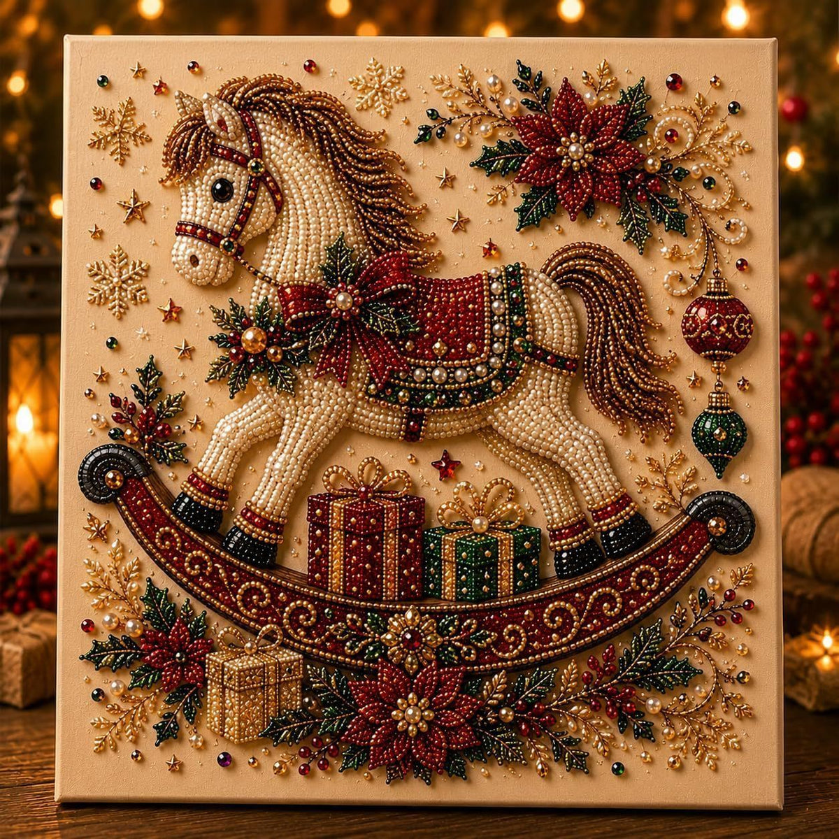 🎄 3D Christmas Diamond Painting Kit ✨ Santa DIY Holiday Decoration