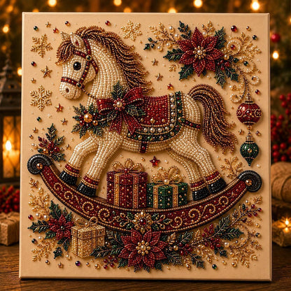 🎄 3D Christmas Diamond Painting Kit ✨ Santa DIY Holiday Decoration