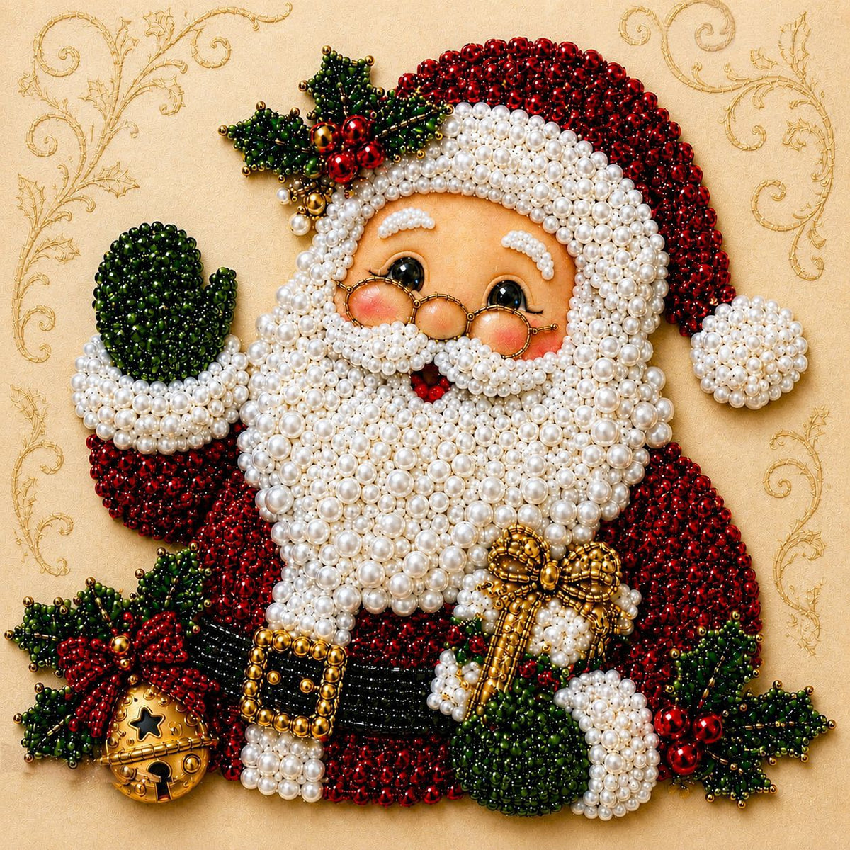 🎄 3D Christmas Diamond Painting Kit ✨ Santa DIY Holiday Decoration