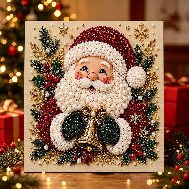 🎄 3D Christmas Diamond Painting Kit ✨ Santa DIY Holiday Decoration