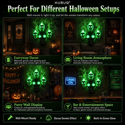 SpookyGlow Skull Incense Burner – Halloween Smoke Atmosphere Lamp