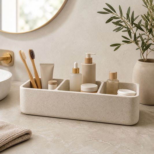 Cirevata Bathroom Countertop Caddy
