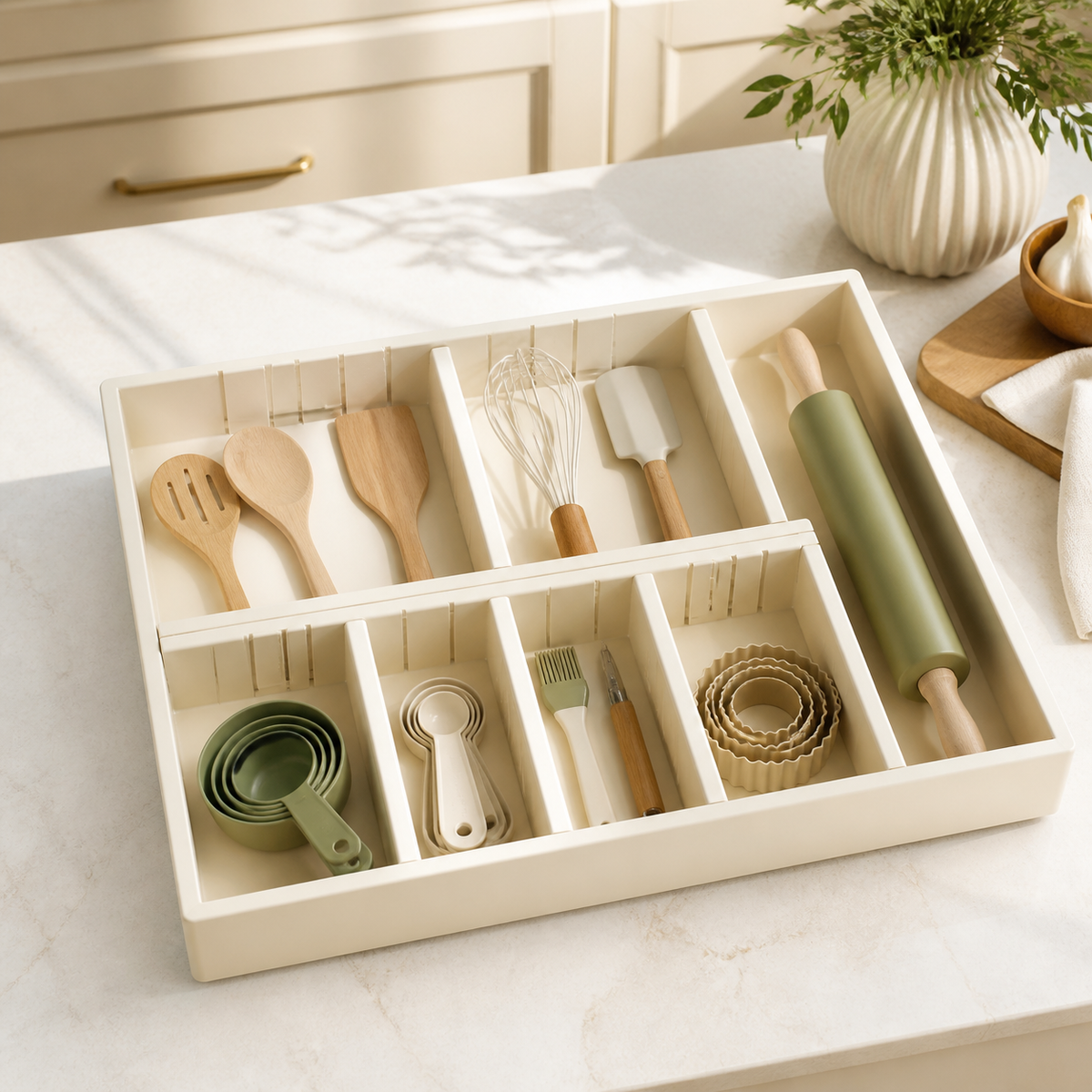 Cirevata Kitchen Divider Tray