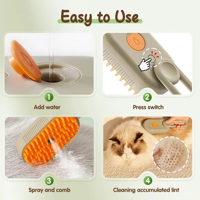 Pet Spray Brush for Cleaning and Removing Loose Hair
