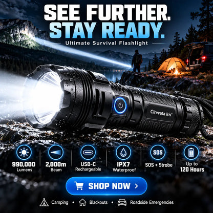 Hot Sale！Cirevata™ Super Bright Ultimate Survival Flashlight