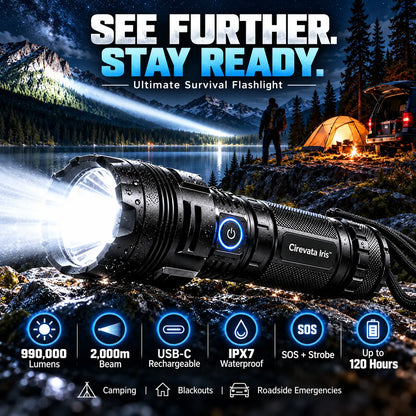 Cirevata™ Super Bright Ultimate Survival Flashlight